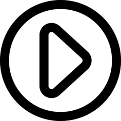 Play Multimedia Outlined Button Circle Icon Svg Vector, Free Vectors File